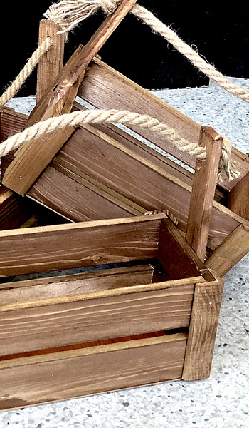 Ящик прямоугольный деревянный